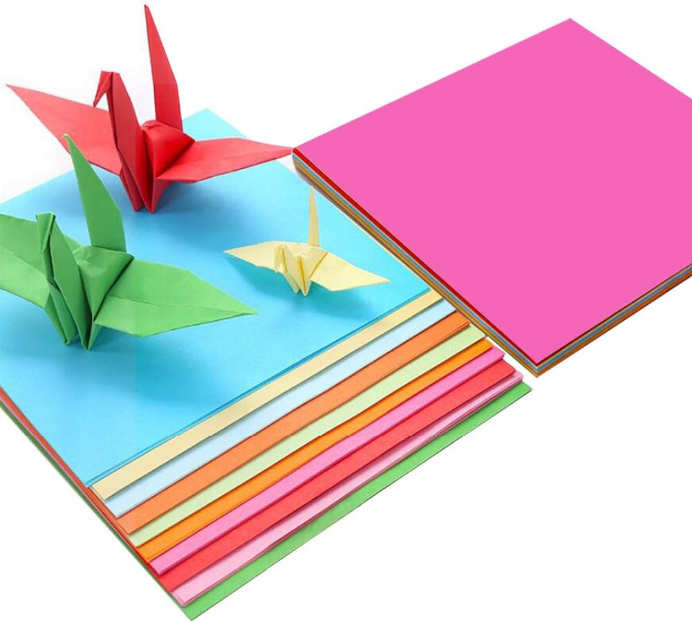 Auction Lot - 43 x Brand New Origami Paper (15x 15 cm) 200 Sheets 20 Assorted Colours Card Paper