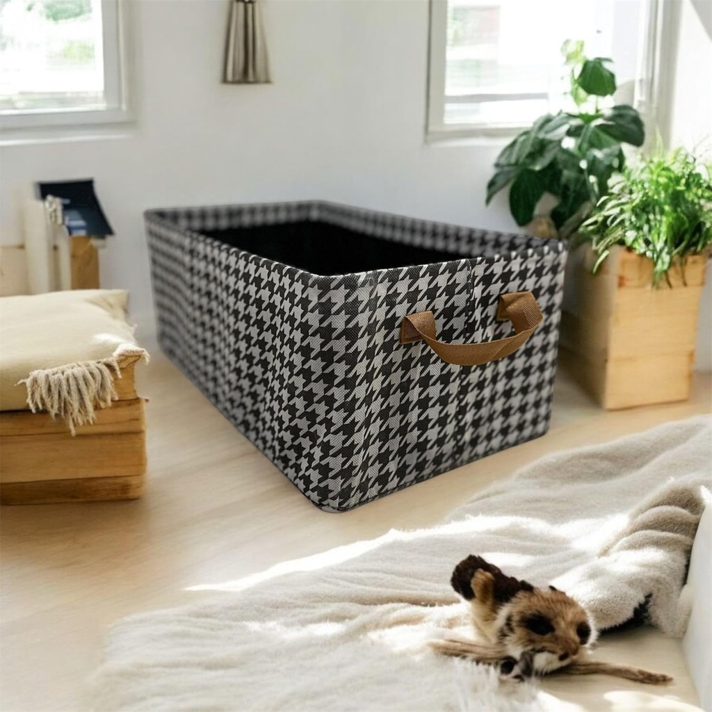 KLYMR Foldable Storage Boxes with Handles (Pack of 2) 