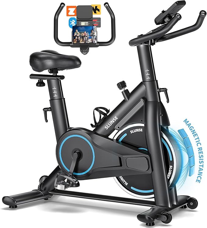 Exercise Bike, Adjustable Magnetic Resistance Brake Spin Bikes Equipment for Home Use