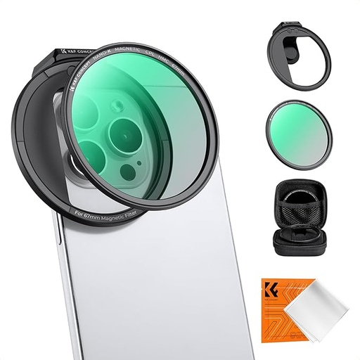 [LPNWE301104372] K&F Concept 67mm Magnetic Phone Clip with CPL Filter Compatible with iPhone Series